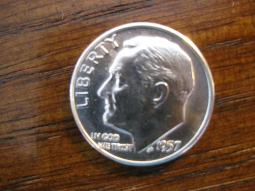 1957 D Roosevelt Dime Gem BU! FTB!