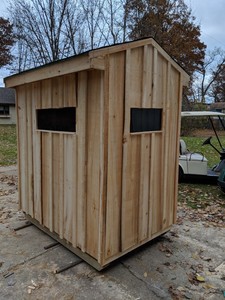 New Enclosed Rough Sawn Deer hunting blind stand 4x6 , 5x6