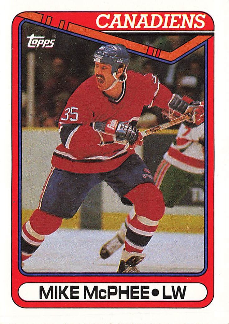 1990 Topps #137 Mike McPhee Montreal Canadiens | eBay