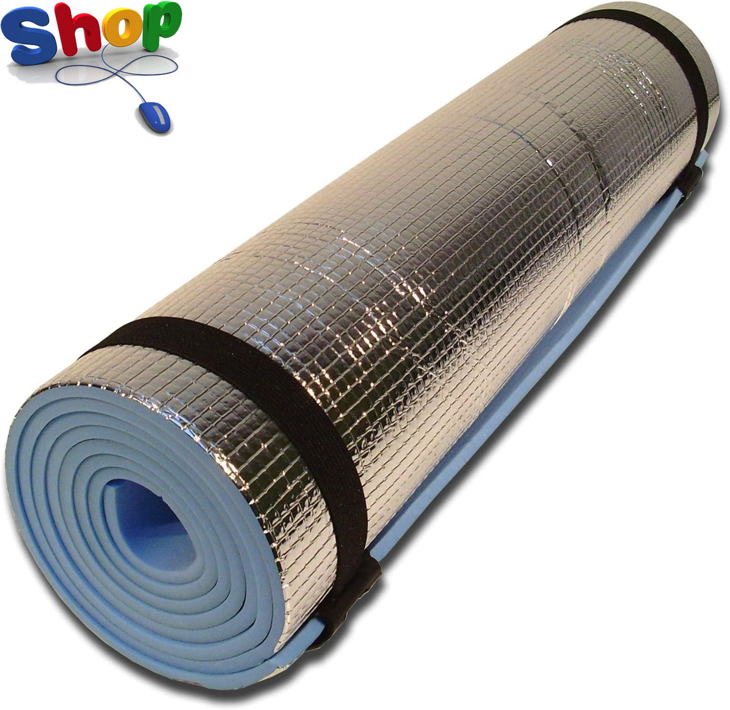 Aluminium Foil Backed Camping Mat Roll up Hiking Mountaineering Picnic Exercises