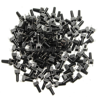 50Pcs NEW Tactile Push Button Switch Tact Switch 6X6X13mm 4-pin DIP