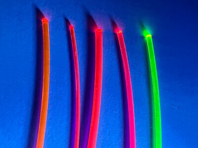 BullsEye Fiber Optic Sight Rods For Handguns – .060 .040 Diameter, 6 Colors, Fluorescent