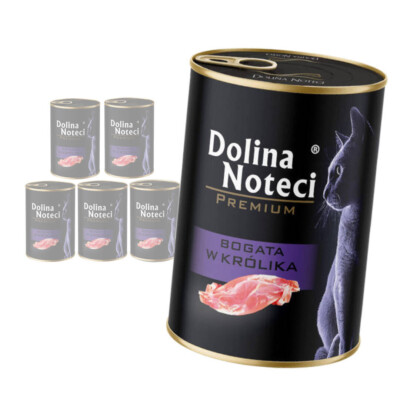 Nassfutter für Katzen Dolina Noteci Premium Kaninchen Gericht 85 g