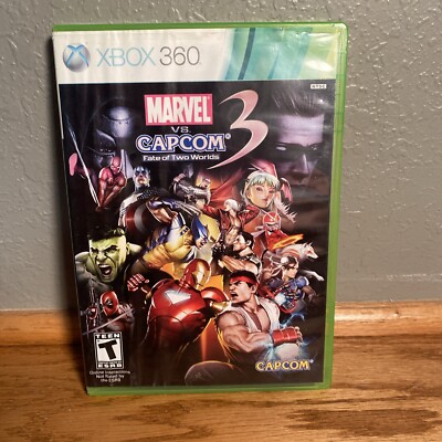 Marvel vs Capcom 3 Fate of Two Worlds Xbox 360 CIB Complete with Manual