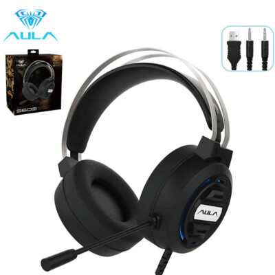 Wired Gaming Headset MIC LED Stereo Bass Surround Headphones for PS4 Xbox One PC