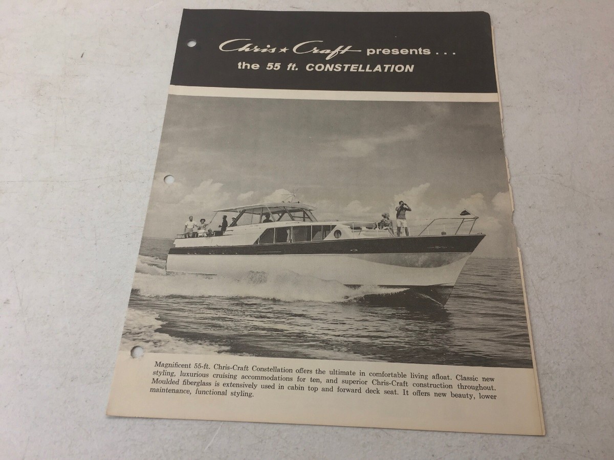 CHRIS CRAFT BOAT INFO SPECS CATALOG ACCESSORIES EQUIPMENT
