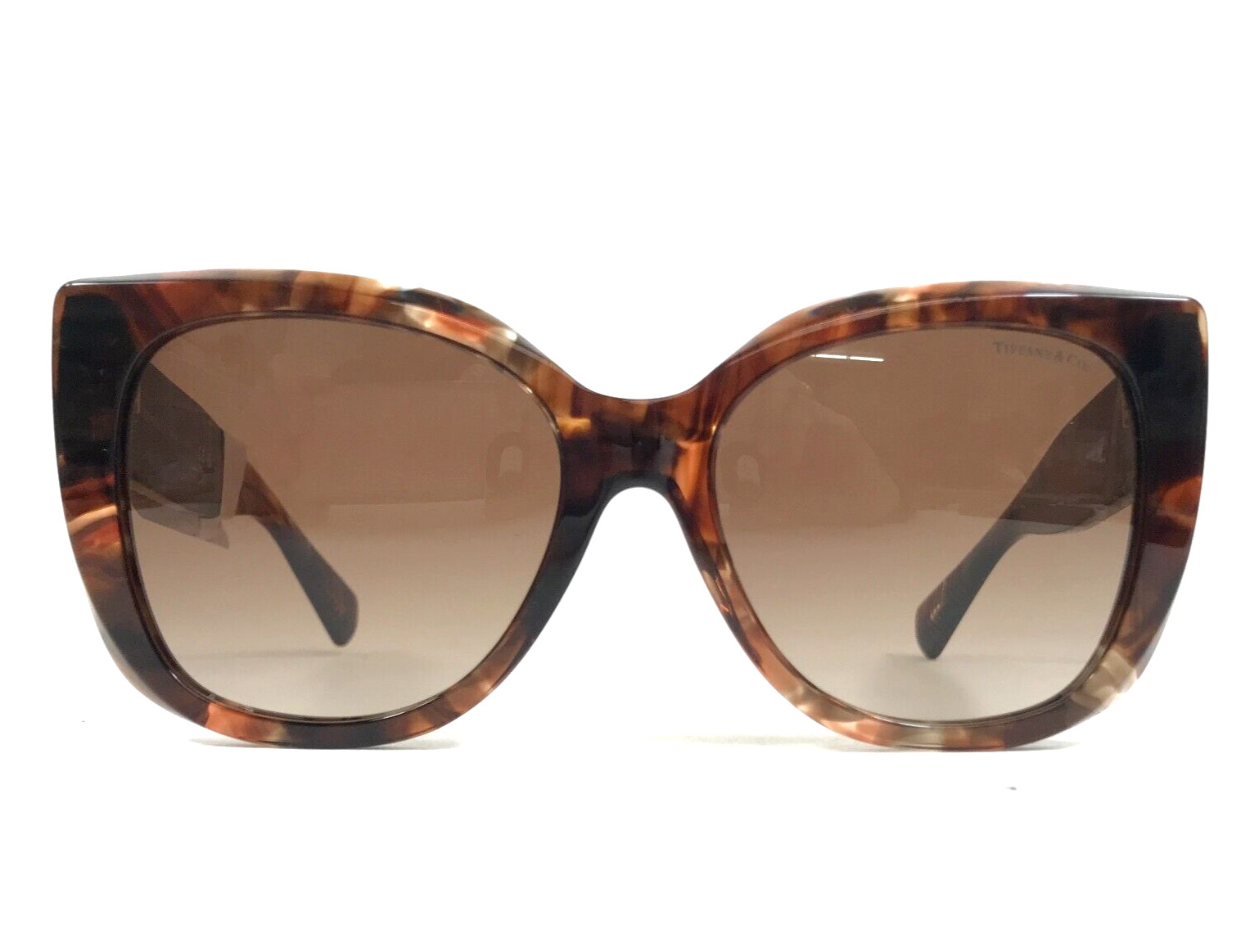 Солнцезащитные очки Tiffany - Co. TF4229 8421/3B в черепаховой оправе Кошачий глаз с коричневым градиентом