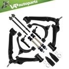 Complete Control Arm w Ball Joint Kit Tie Rod Sway Bar For 16-18 GMC Sierra 1500
