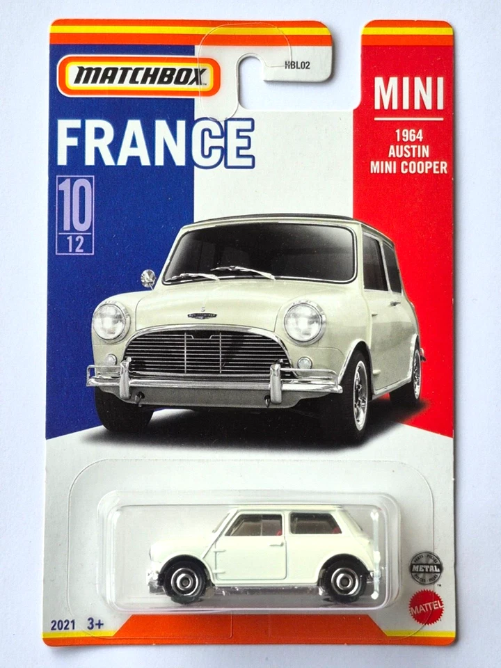 MINIATURE MATCHBOX 1/64 SERIE FRANCE AUSTIN MINI COOPER 1964