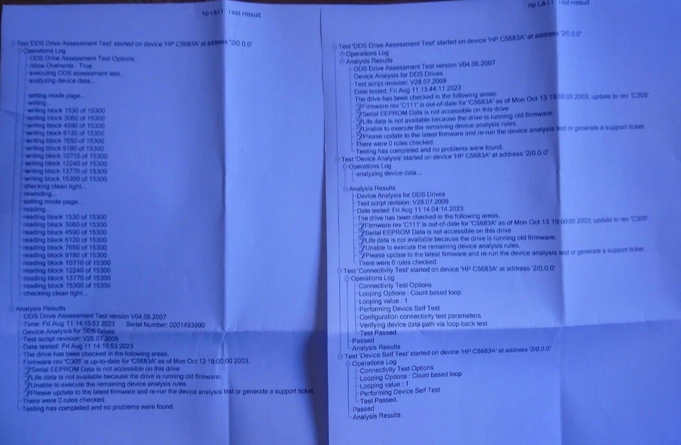 HP Surestore DAT 40 Internal SCSI Tape Drive -C7497A/C5683A - Image 4 of 4