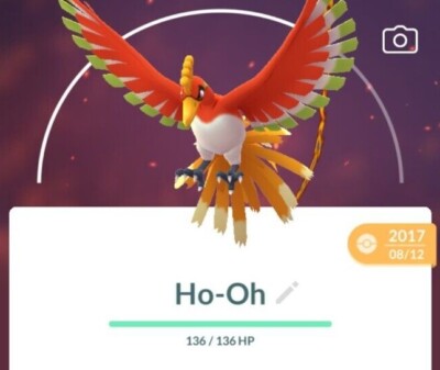 Code Pokémon GO 30 Jours Avec Ho-Oh - Cartouche Neuve Région Libre, Compatible Android/iOS