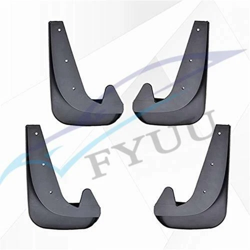 4 Pcs EVA Plastic Car Fender Mud Flap Splash Guard Protector Mudgurad Black — 第 2/4 张图片