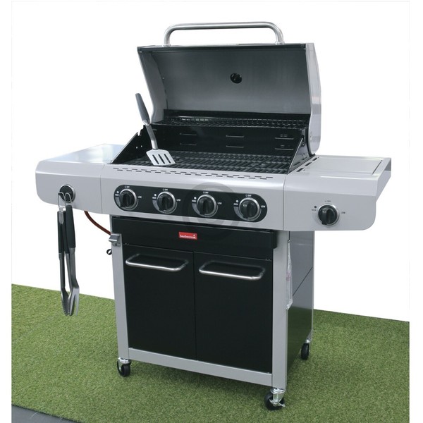 Grillbesteck Bbq Set Grillzange + Grillwender + Grillgabel Mit Silikongriffen-image
