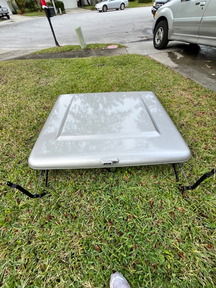 ford explorer sport trac bed cover, silver, used eBay