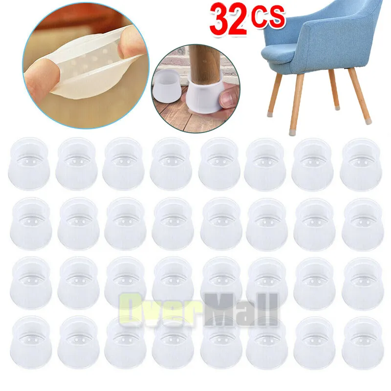 Protector de piso, Copas de silicona antideslizante para patas de sillas y  mesas