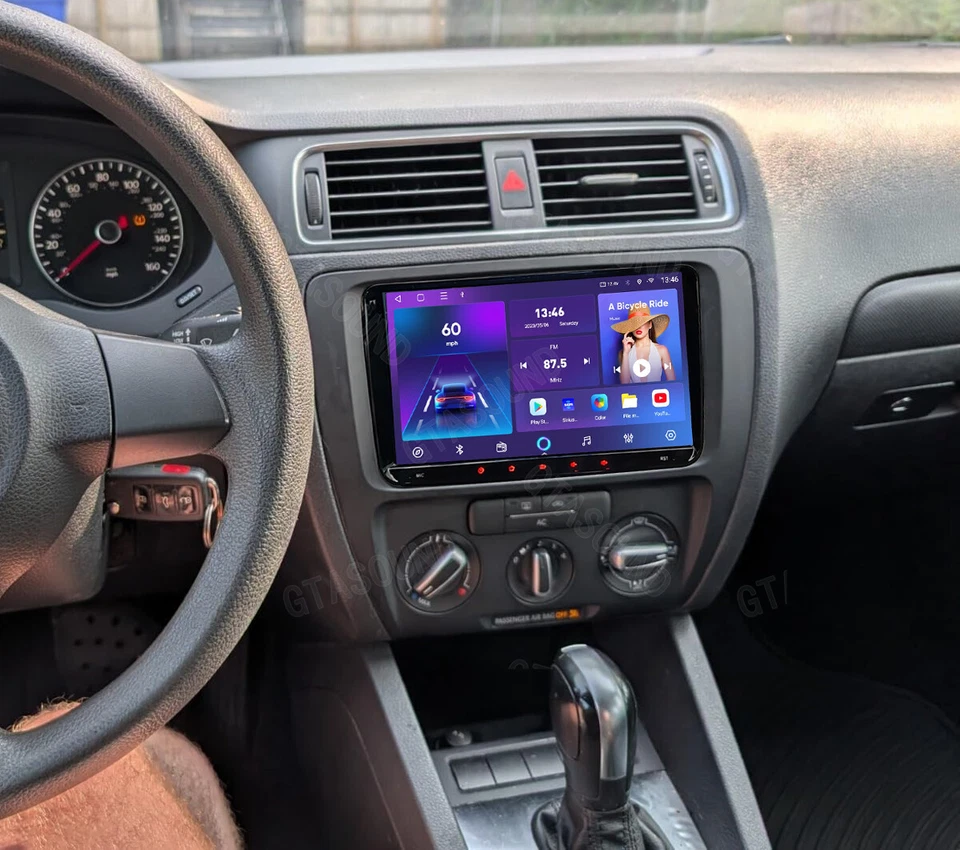 9" Carplay Android 13 Car Stereo Radio GPS WiFi For VW Volkswagen Jetta 2006-15 Foto 2 de 4