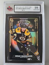 2021-22 Stature Hockey Black Brad Marchand #15 06/15 Boston Bruins KSA 10