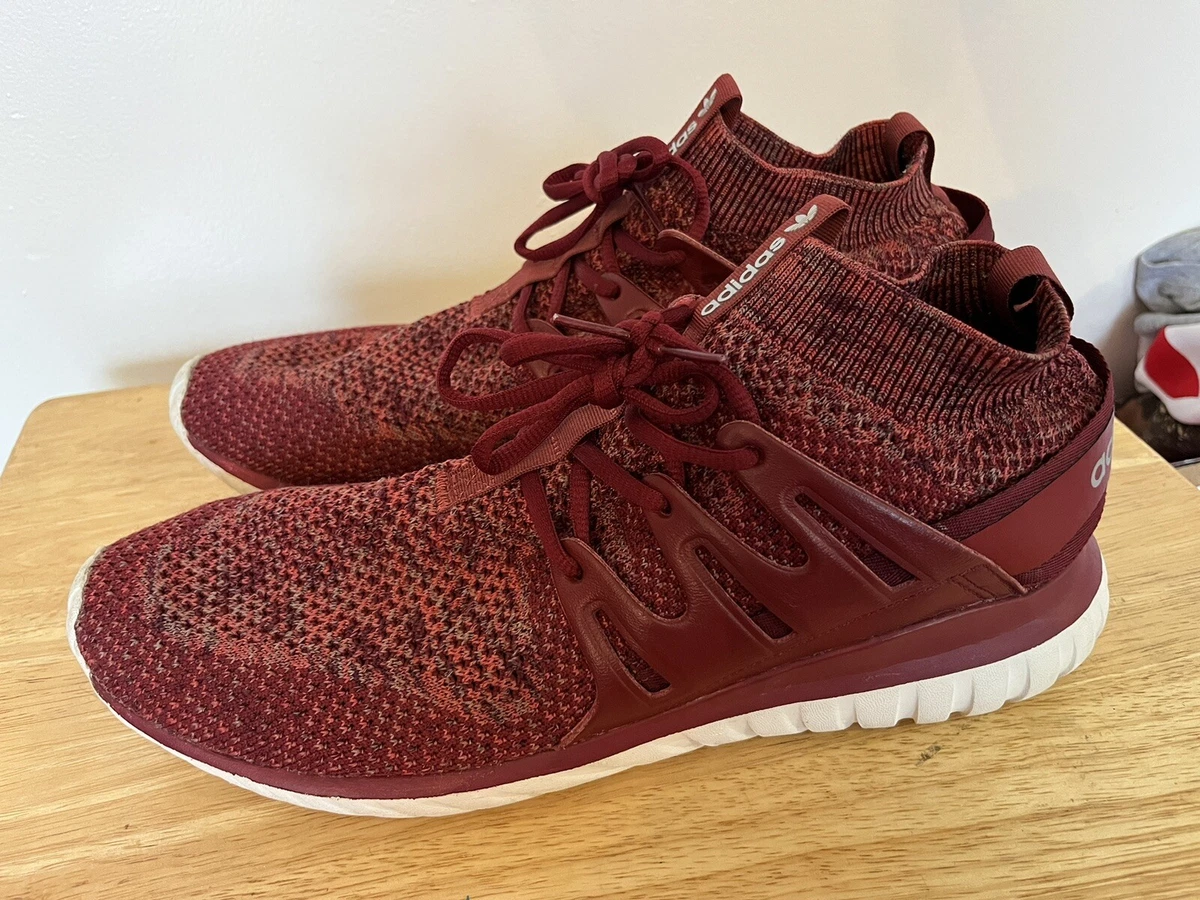 Adidas tubular best sale nova primeknit maroon
