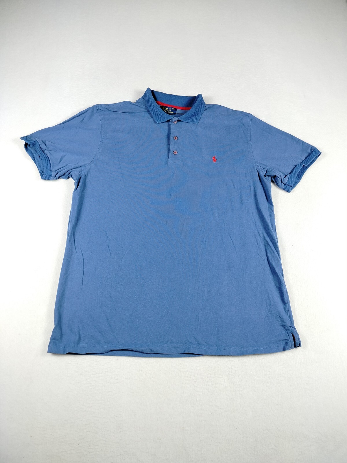Polo Ralph Lauren Camicia Uomo 3XL Blu Carne Pony Classiccore SlowFashion Qualità