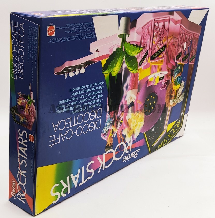 BARBIE ROCK STARS DISCO CAFE' DISCOTECA MATTEL VINTAGE 1986 NEW IN SEALED BOX Sprzedaż wysyłkowa