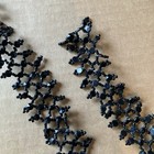 Victorian Fine Wire Beaded Mourning  Jet Black  Trim 2 Pieces 33” & 15”x1.5 — photo 9