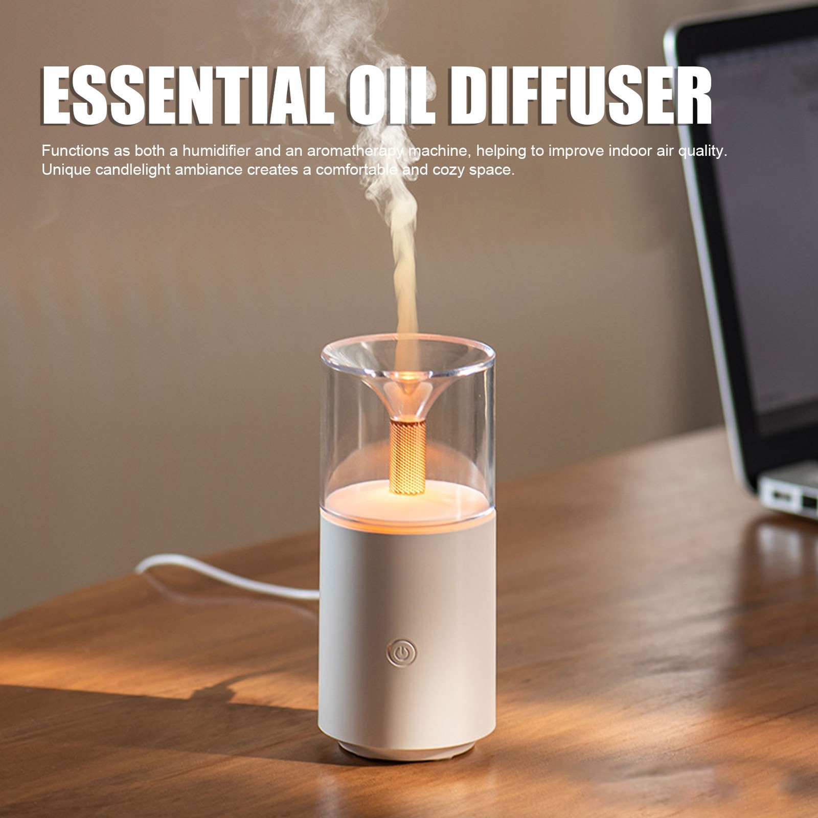 .Car Diffuser Humidifier Aromatherapy Essential Oil Diffuser Mini Humidifier USB