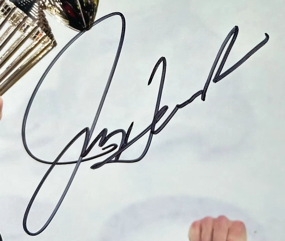 Jim Harbaugh Signed 8x10 Photo Autographed Michigan Wolverines Championship PSA - Image 2 of 3