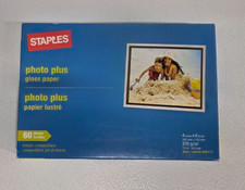 Photo Plus Paper Gloss 52 Sheets 4" x 6" 72lbs For Inkjet Printers