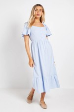 Dorothy Perkins Blue Midi Dress Womens Occasion Dresses