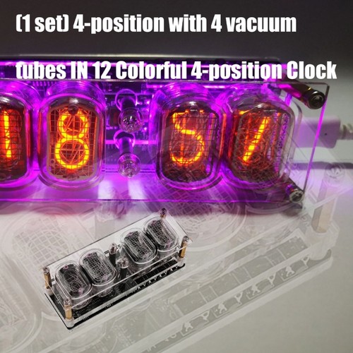 Low Power Consumption 4 Digits Clock Dynamic Illuminating Acrylic Housing Design - Picture 4 of 8