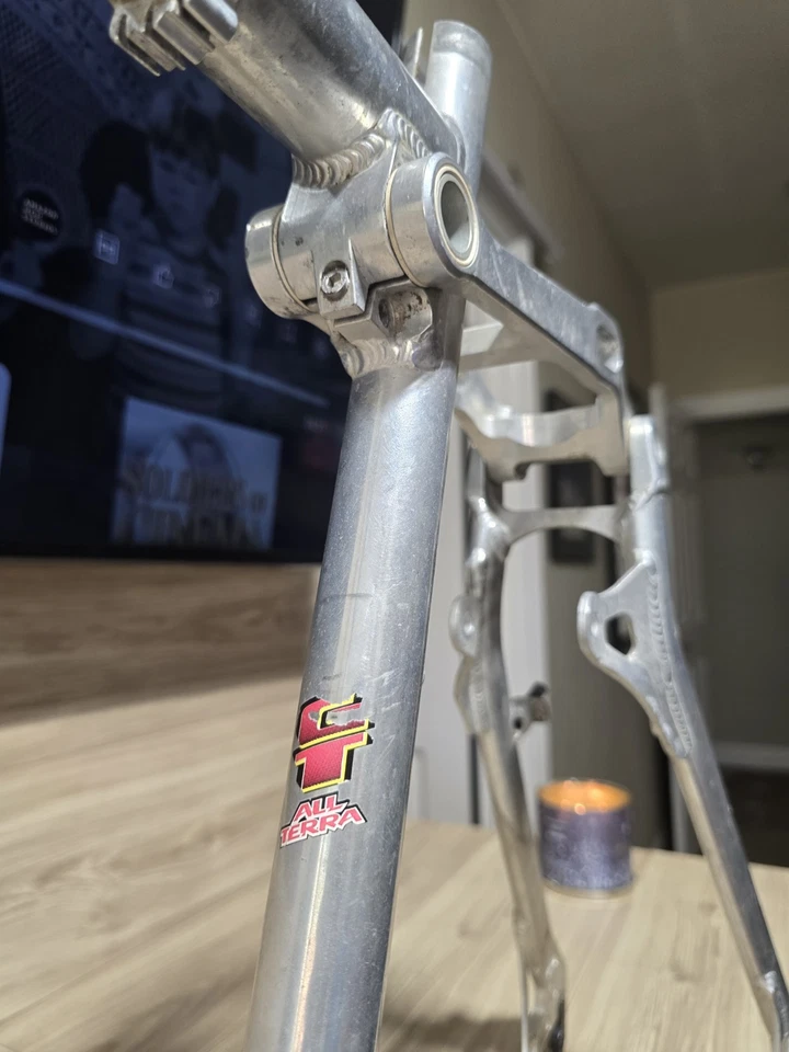 1996 GT LTS-1 Frame Polished Aluminum 20 Inch Made in U.S.A - Image 3 of 4