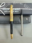 Montblanc Meisterstück 146 Fountain Pen Gold Trim With Leather Pouch Fast | Bid — photo 2