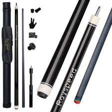 Carbon Fiber Pool Cue Stick 12.5mm 58" 19-20oz Full Carbon Technology - Low