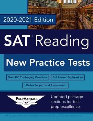 SAT Reading: New Practice Tests, - Paperback, by PrepVantage - Very Good