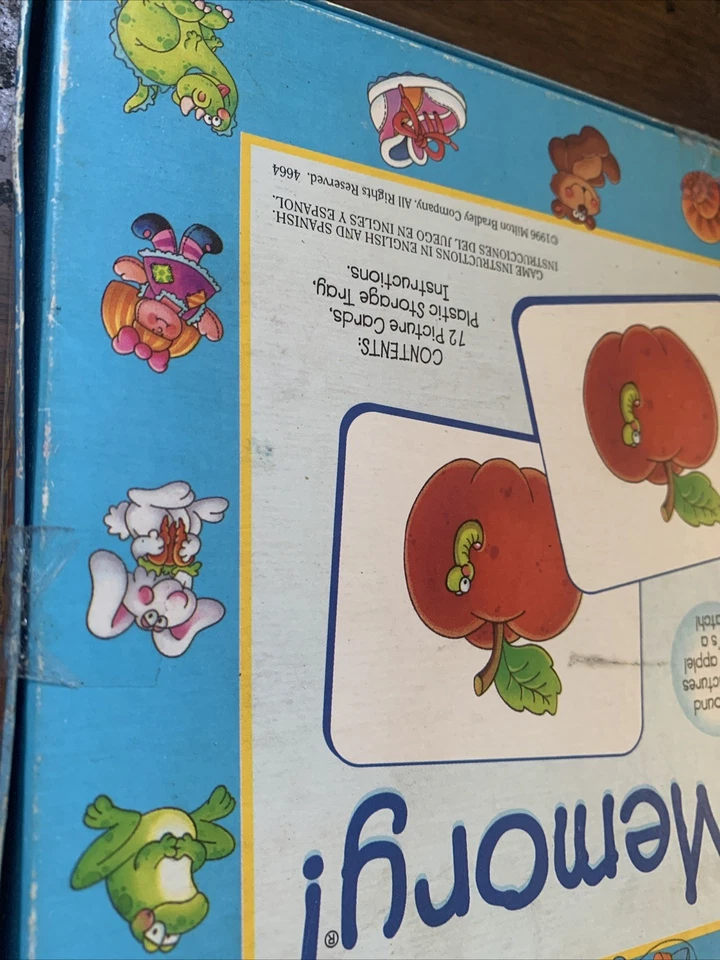 1996 ORIGINAL MEMORY GAME Vintage MB Milton Bradley 72 Cards - - Image 3 of 4