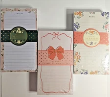 OCS Designd Hard-back Note Pad 175 Sheets 8"x4.5" ~ Choice of Color/Design