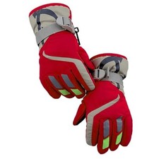 Kids Water-Repellent Ski-Gloves Warm Snow Mittens Winter Fit for 3-5T Red-3-5T