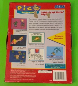 Pico Storyware - Magic School Bus Going Places - 1994 Sega w/ Box & Manual - Vtg