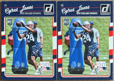 2016 Donruss Rookie Lot Cyrus Jones #310 New England Patriots Football Panini RC