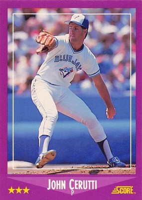 John Cerutti 1988 Score 98  Toronto Blue Jays  Baseball Card