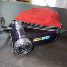 JVC Camcorder Model GZ-E300vu TESTED Purple Full HD W/battery And Charger