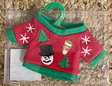Dunkin Donuts Ugly Christmas Sweater Holiday Ornament 2014 New in Box!