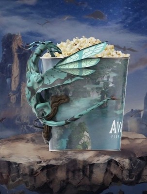 Odeon Cinema Exclusive Avatar 3: Fire & Ash Banshee Popcorn Tin Bucket 