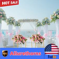 2X Metal Flower Stand Balloon Column Vase Party Centerpieces Wedding Decoration