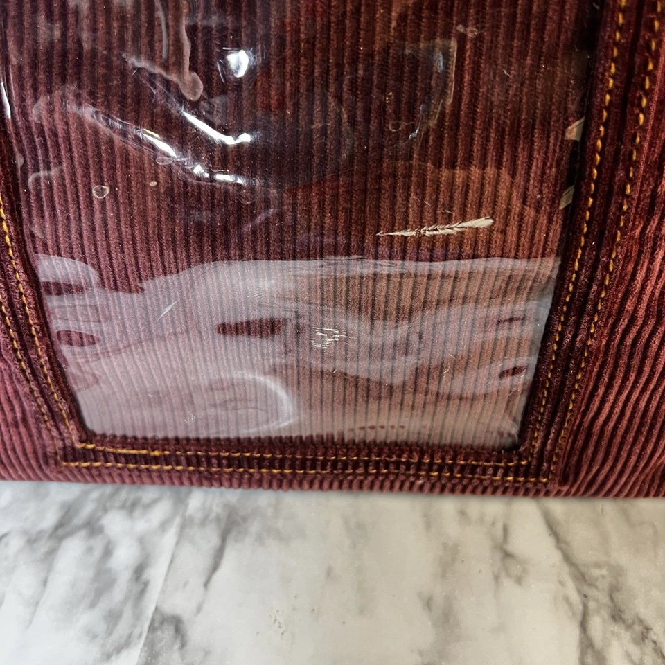 Bolso Pana Mujer Roxy Granate Forrado Con Plástico Y2K GRANDE Foto 4 de 4