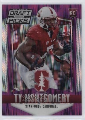 2015 Prizm Collegiate Draft Picks Purple Flash 10/99 Ty Montgomery Rookie RC ii1
