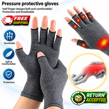 Half Finger Compression Gloves Winter Unisex Hand Wrist Support Gym Gloves