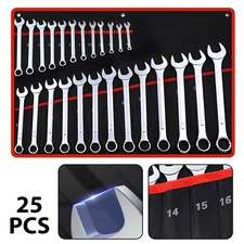 MAUL-RINGSCHLÜSSEL-SATZ 25 TEILE RING MAULSCHLÜSSEL WERKZEUG SCHLÜSSEL SET