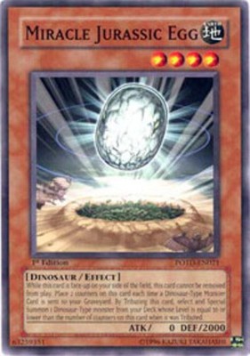 Miracle Jurassic Egg - POTD-EN021 - Common - 1st Edition - Moderately Played