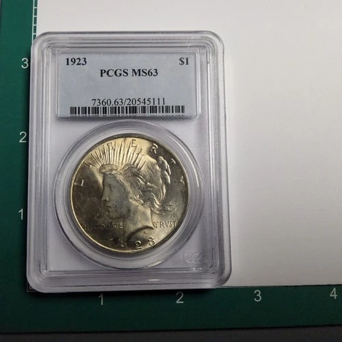 1923 PCGS MS63 Peace Dollar
